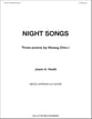 Night Songs Vocal Solo & Collections sheet music cover